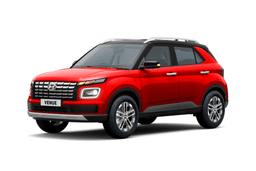 Hyundai Venue Color Fiery Red And Abyss Black